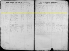 1868 birth record of Willis Spellman, Bradford, Vermont