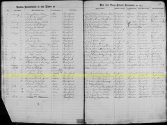 1874 birth record of Frank Spellman, Bradford, Vermont