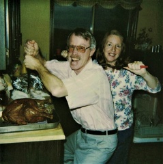 Janice 1992 Thanksgiving Pat and Janice